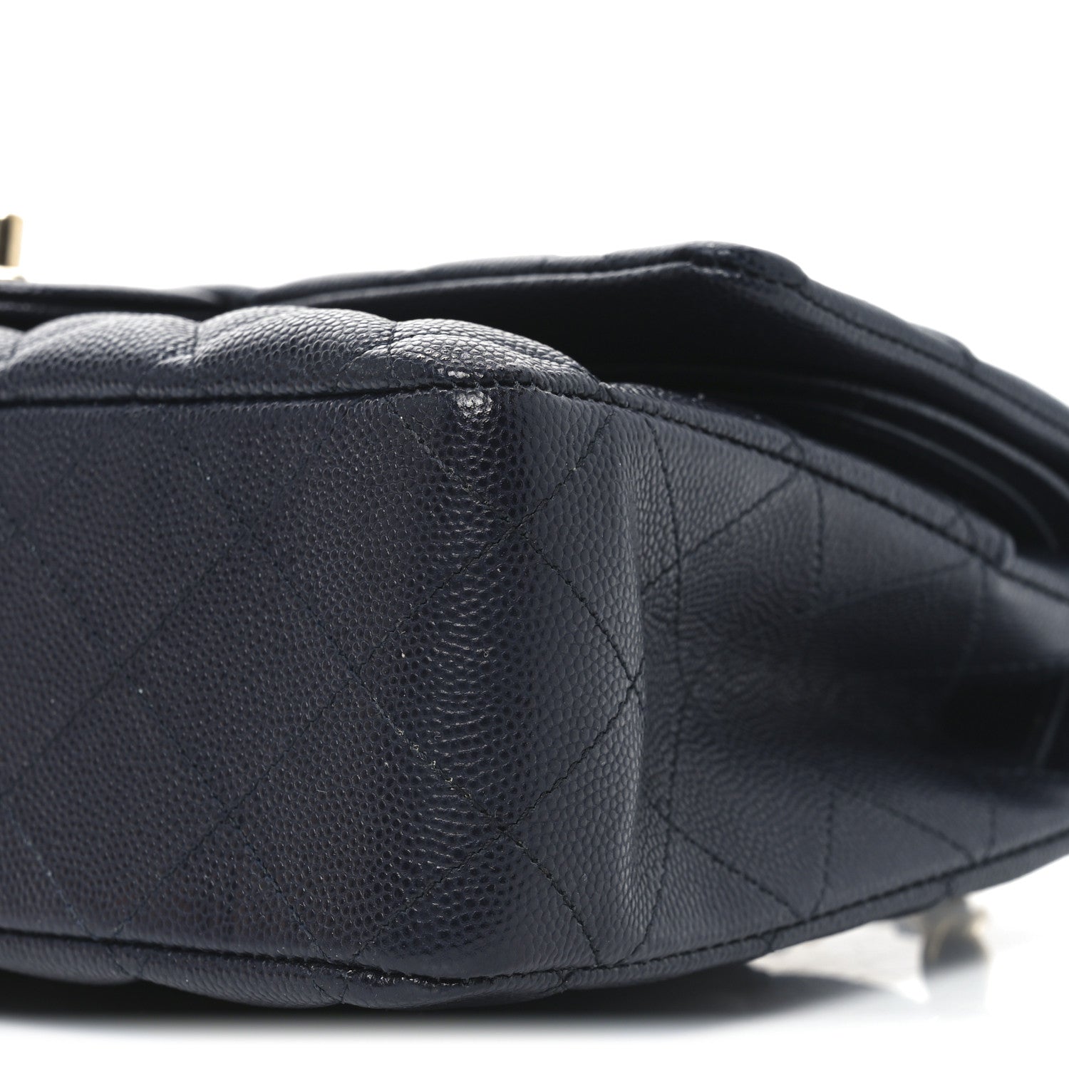 Chanel Caviar Quilted Medium Double Flap Navy 10 of 10