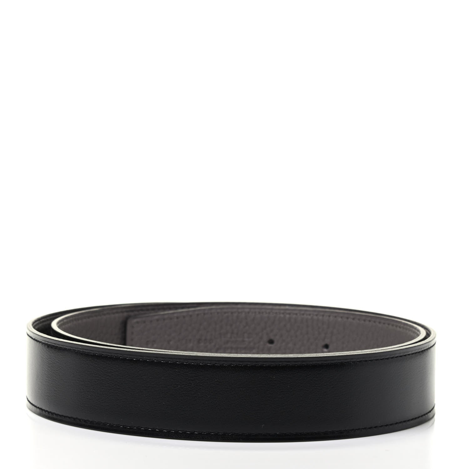 Hermes Box Togo 32mm Belt Strap 90 Black Etain 2 of 3