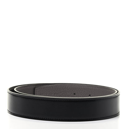 Hermes Box Togo 32mm Belt Strap 90 Black Etain 2 of 3