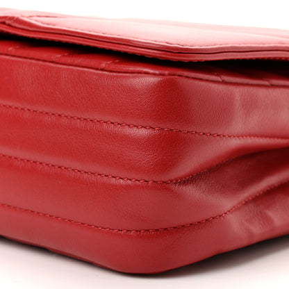 Chanel Calfskin Chevron Quilted Small Statement Flap Red 10 of 10