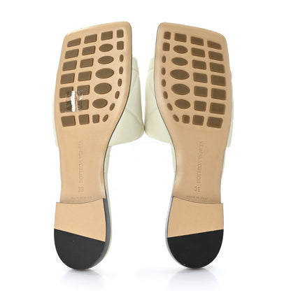 Bottega Veneta Nappa Quilted Rubber Lido Flat Sandals 39 Sea Salt 5 of 7