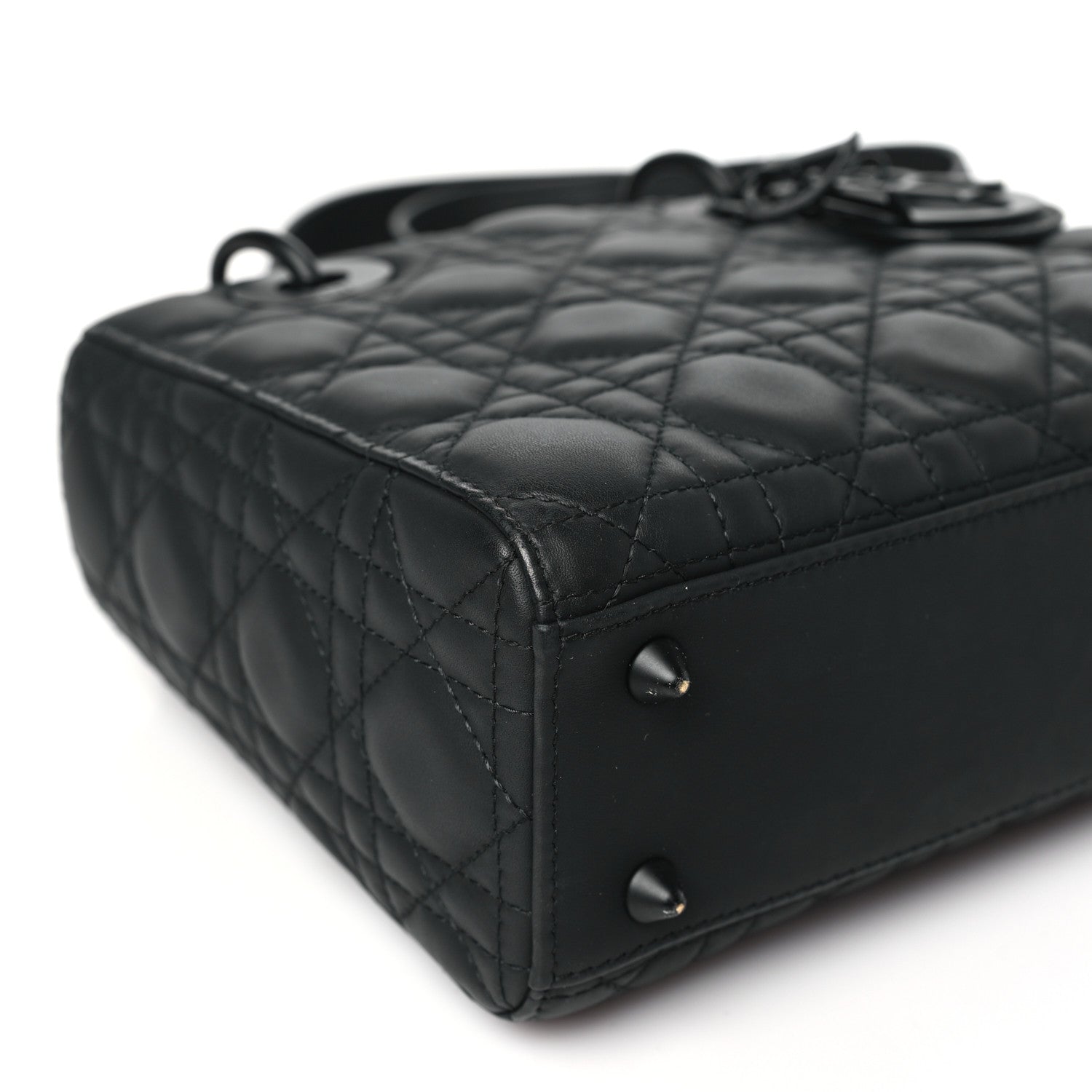 Christian Dior Ultra Matte Calfskin Cannage Small My ABCDior Lady Dior Black 8 of 9