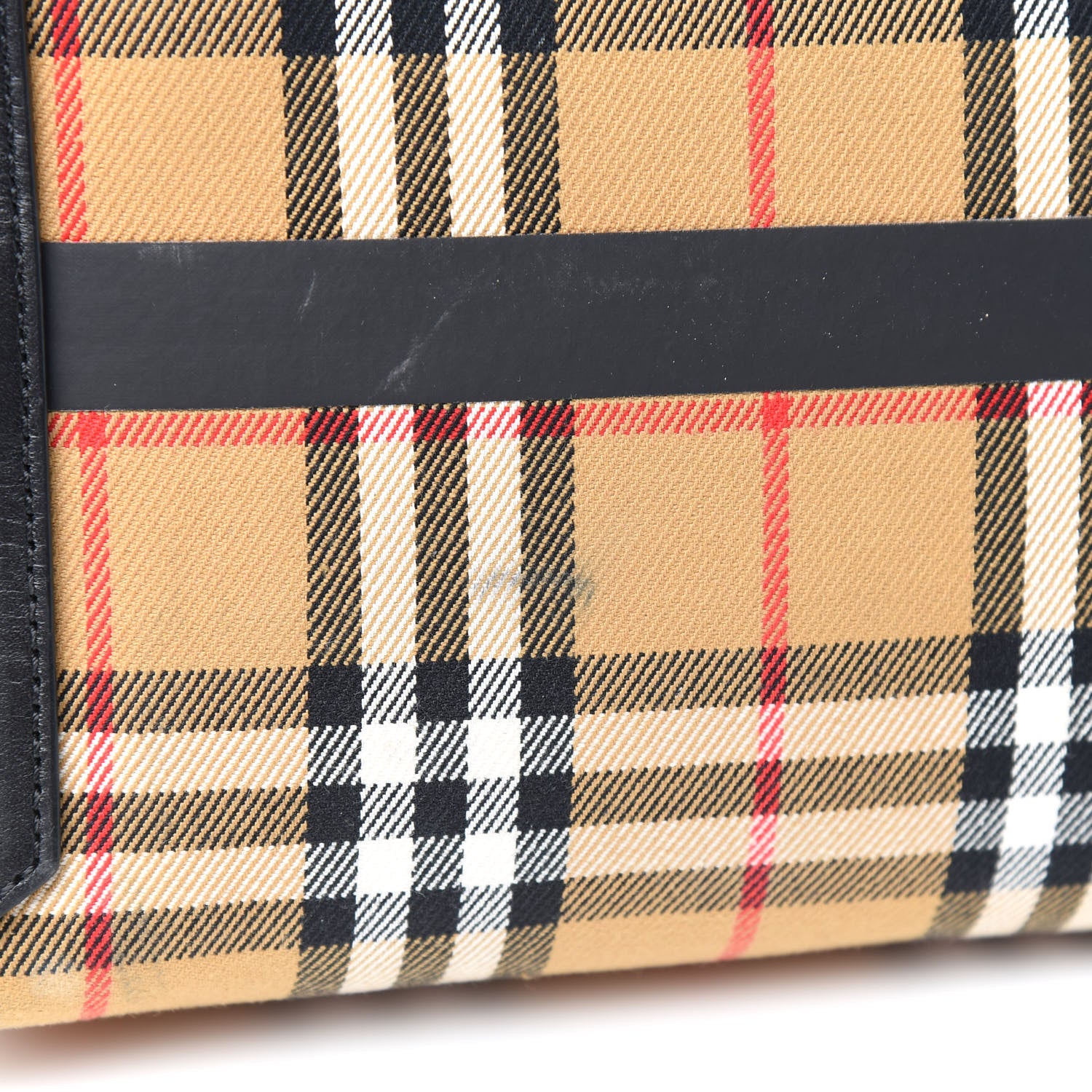 Burberry Vintage Check Medium The Giant Reversible Tote Antique Yellow Bright Red 11 of 16