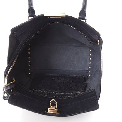 Valentino Garavani Pebbled Calfskin Small Rockstud Double Handle Tote Deep Denim 4 of 8