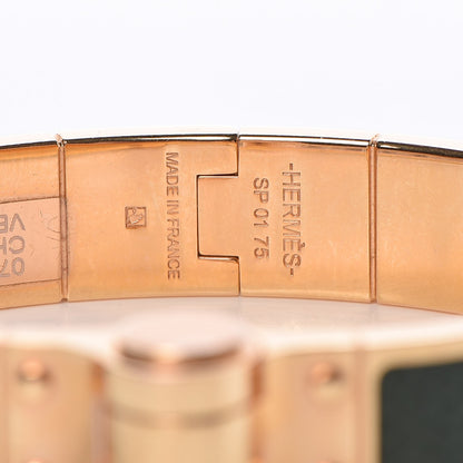 Hermes Epsom Charniere Narrow Hinged Bracelet S Vert Anglais 4 of 4