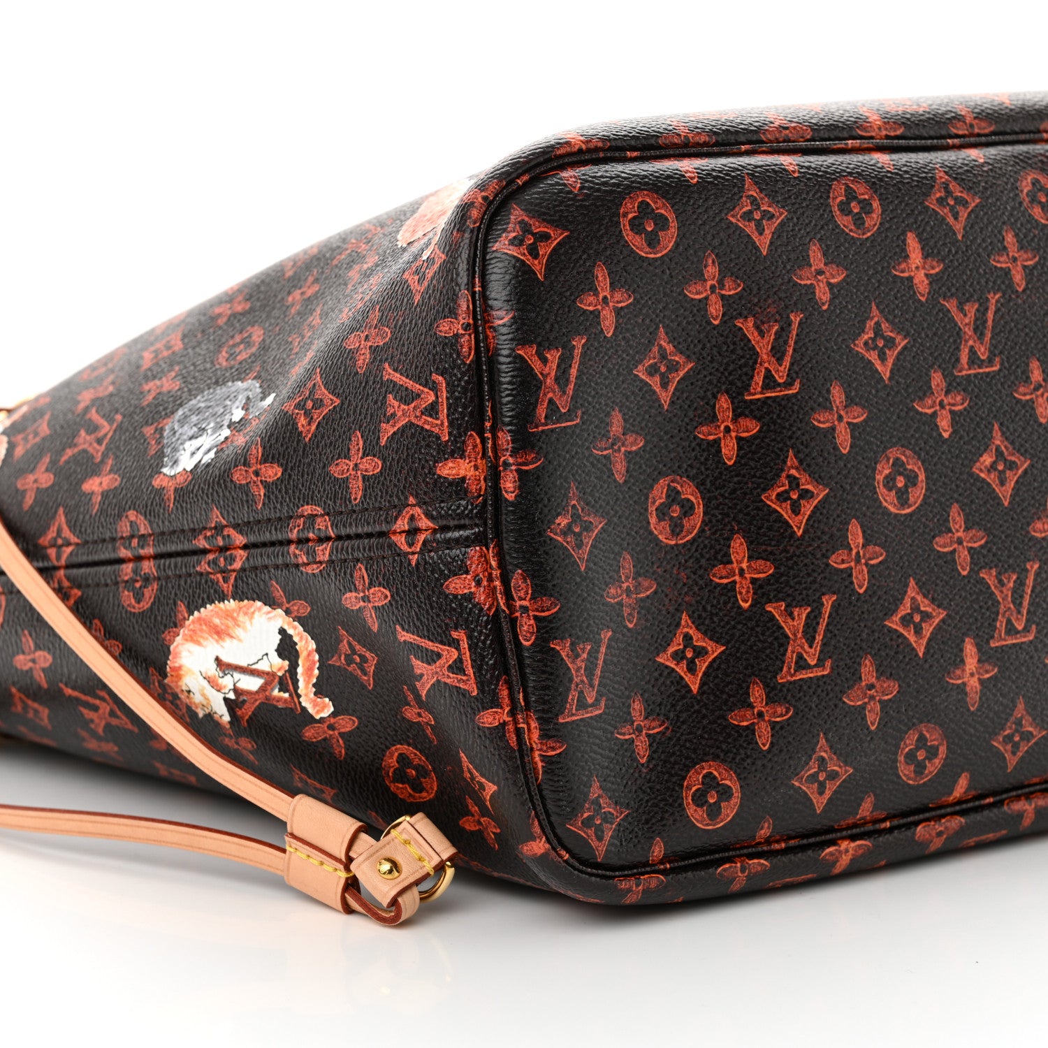 Louis Vuitton Catogram Neverfull MM Marron 10 of 12