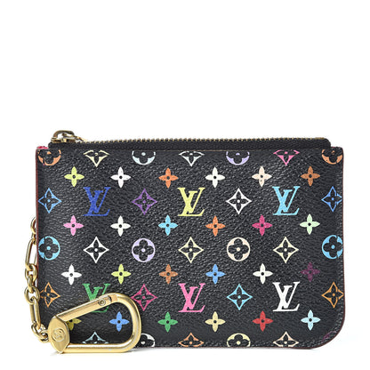 Louis Vuitton Monogram Multicolor Key Pouch Black Grenade 1 of 11