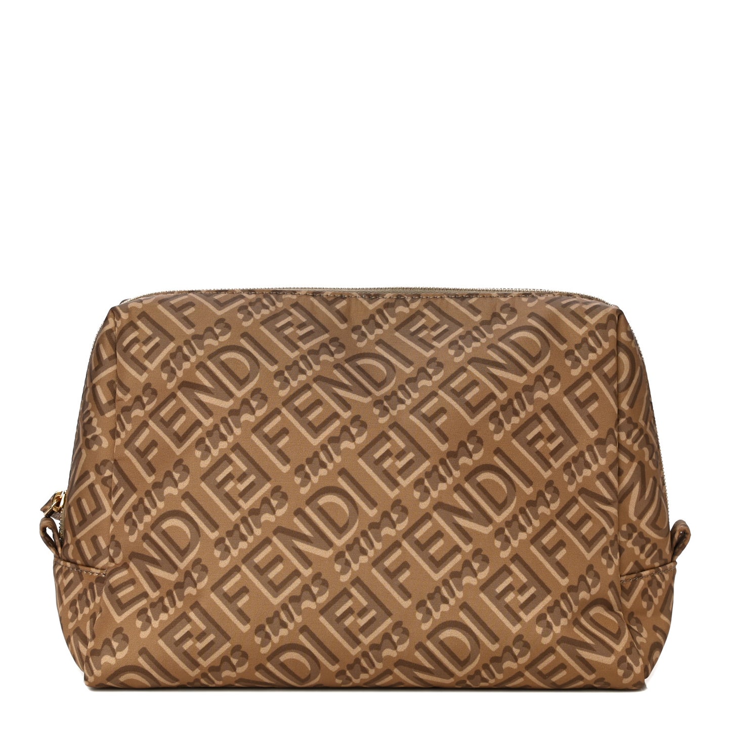 X SKIMS Nylon Medium Trapezoid Beauty Pouch Sand