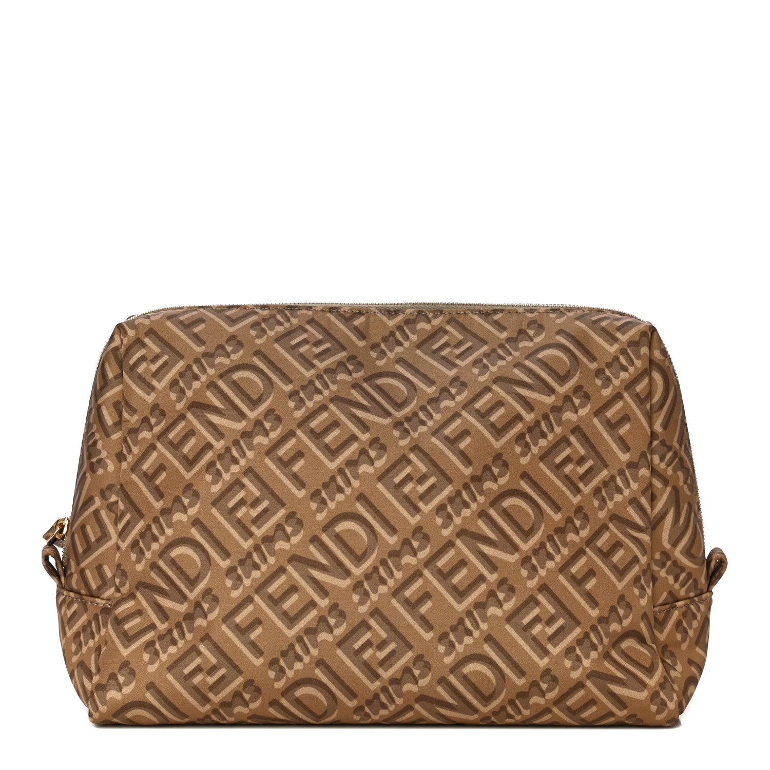 Fendi X SKIMS Nylon Medium Trapezoid Beauty Pouch Sand 1 of 10