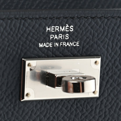 Hermes Epsom Kelly Pocket Compact Wallet Bleu Indigo 6 of 7