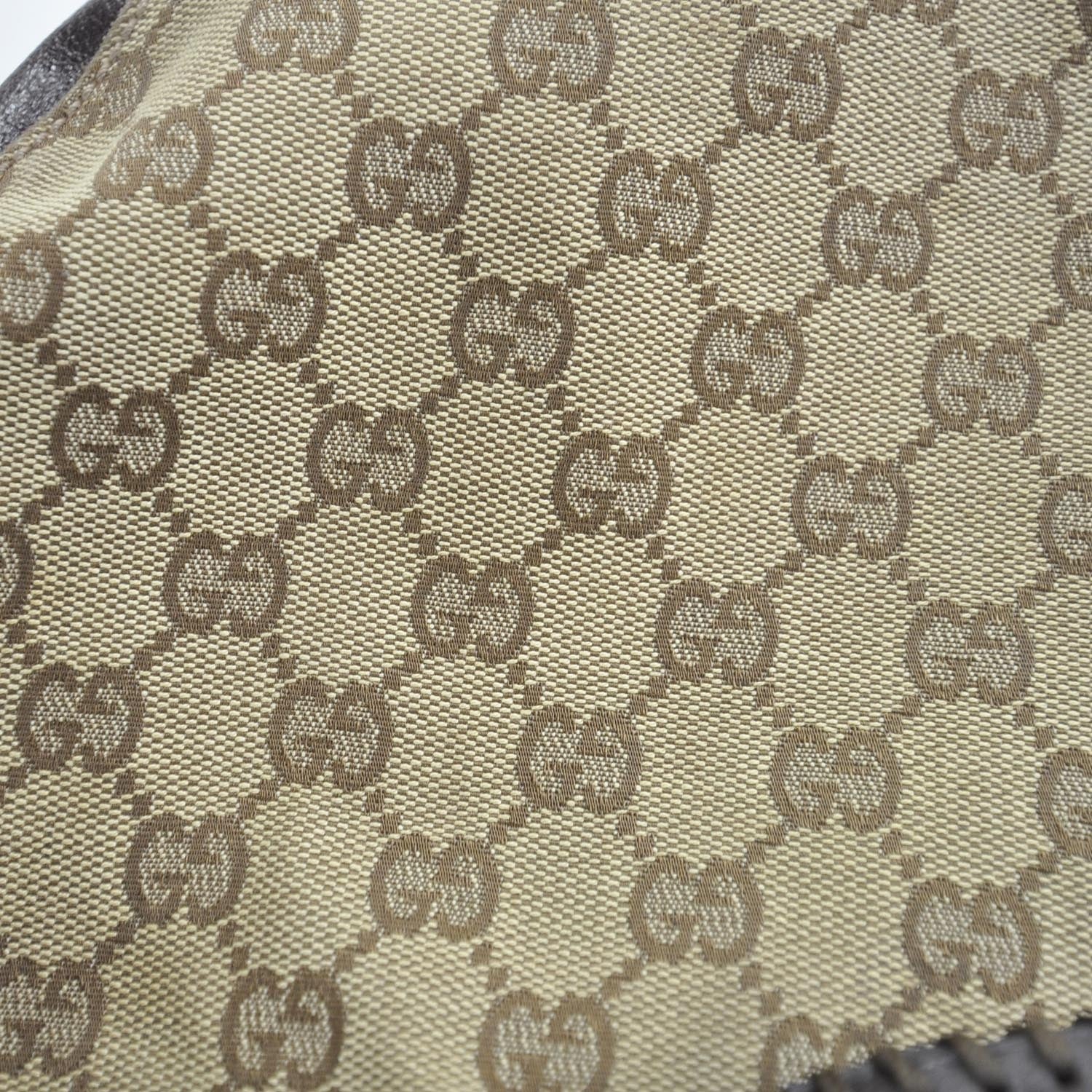 Gucci Monogram Drawstring Hobo Ebony 10 of 10