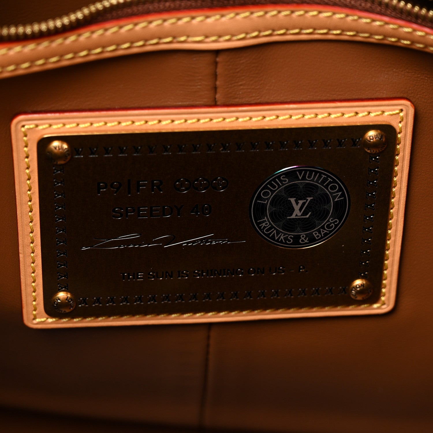 Louis Vuitton Calfskin Monogram Speedy P9 Bandouliere 40 Red 5 of 8