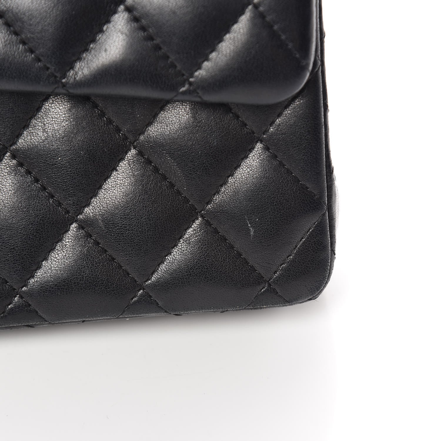 Chanel Lambskin Quilted East West Flap Black 10 of 17