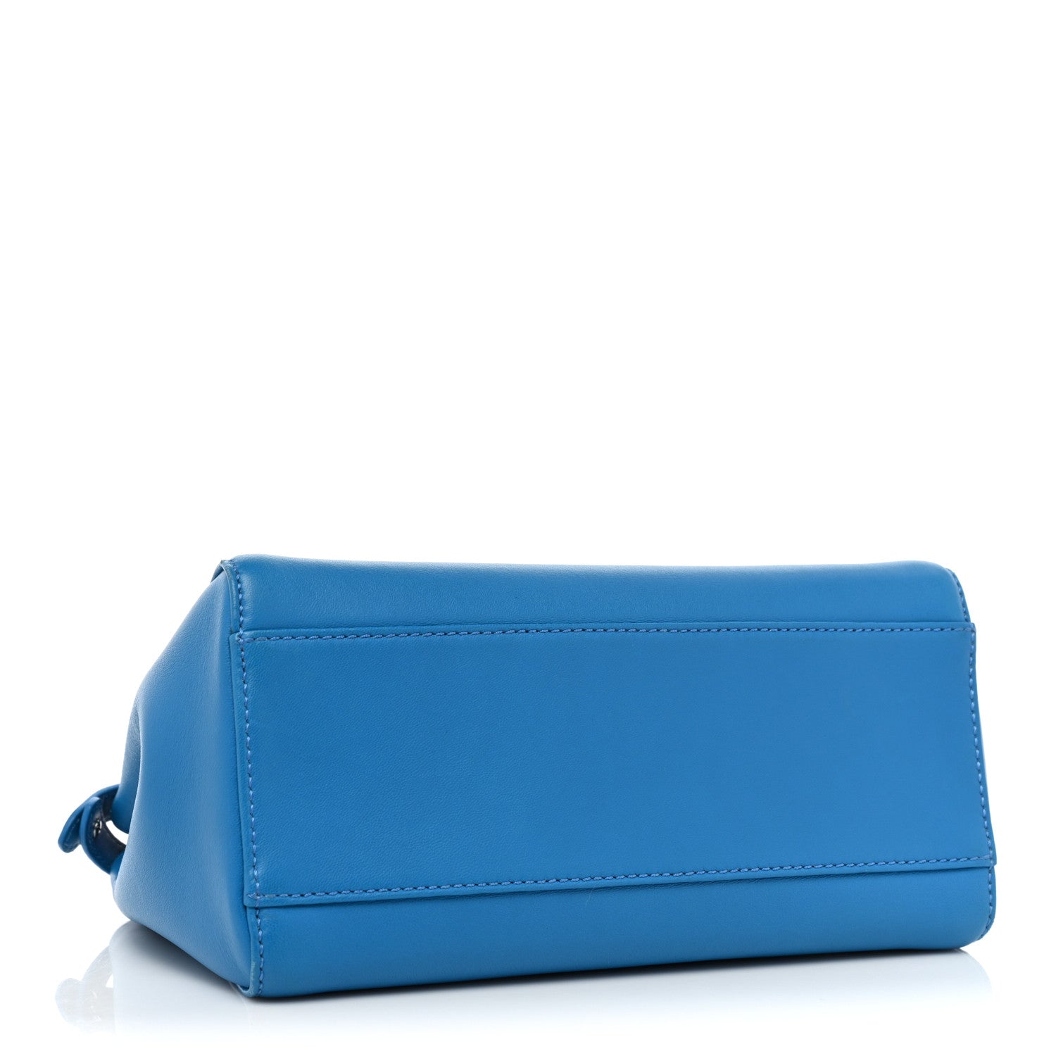 Fendi Nappa Colorblock Mini Peekaboo Iconic Satchel Blue Royal Papavero Cuoio 4 of 12