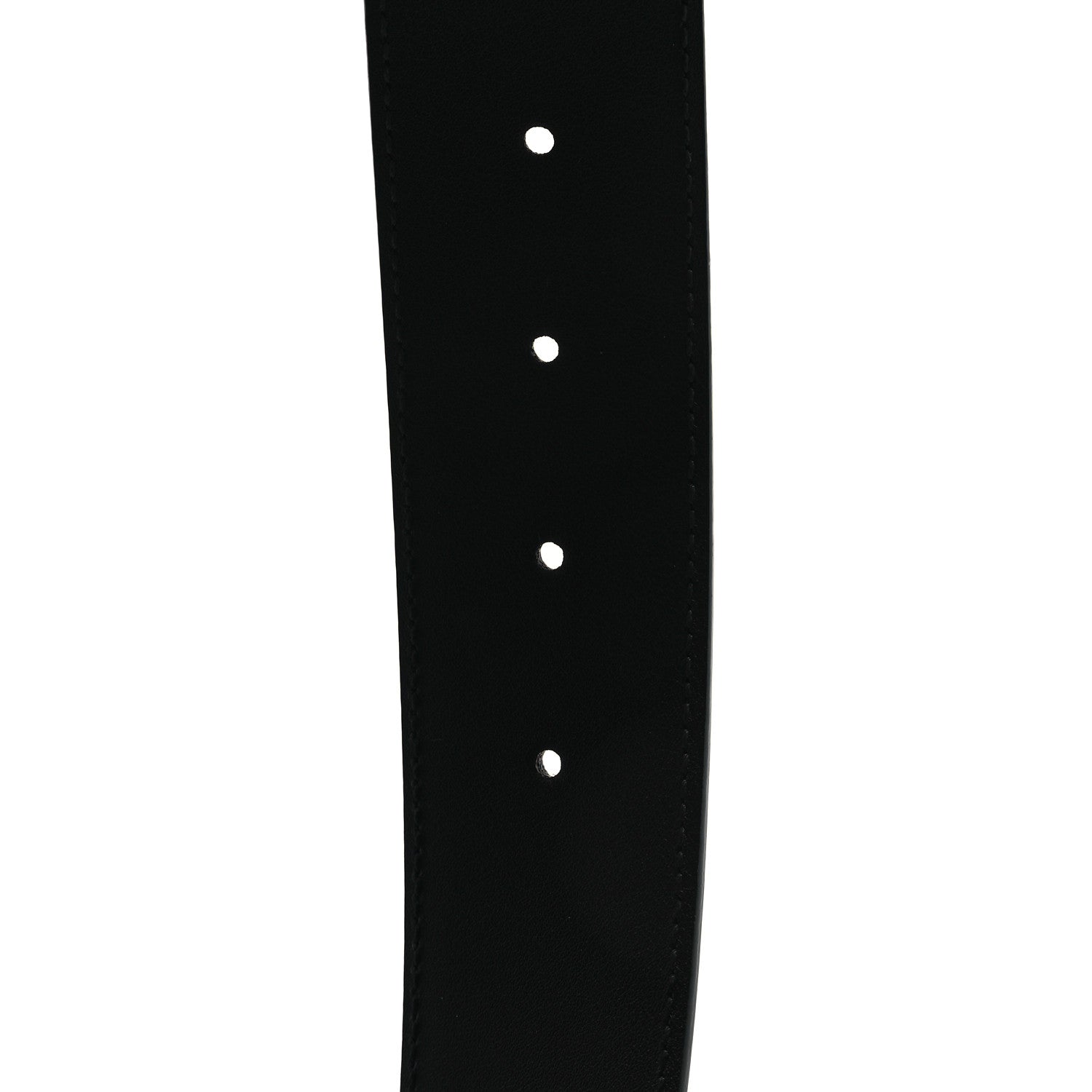 Gucci Azalea Calfskin Enamel Monochrome Double G 40mm Belt 115 46 Black 4 of 4