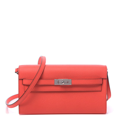 Hermes Epsom Kelly Wallet To Go Rose Texas 1 of 11