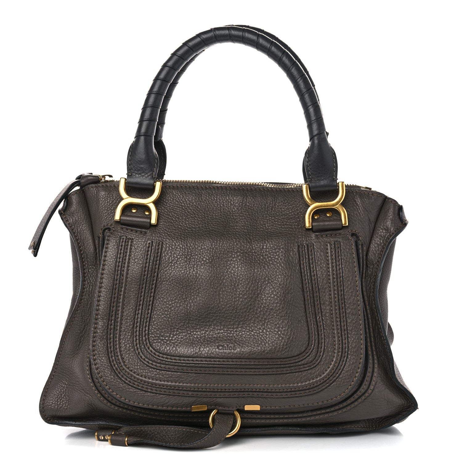 Chloe Calfskin Medium Marcie Satchel Baobab Green 1 of 10