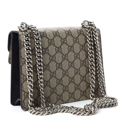 Gucci GG Supreme Monogram Mini Dionysus Shoulder Bag Black 3 of 11