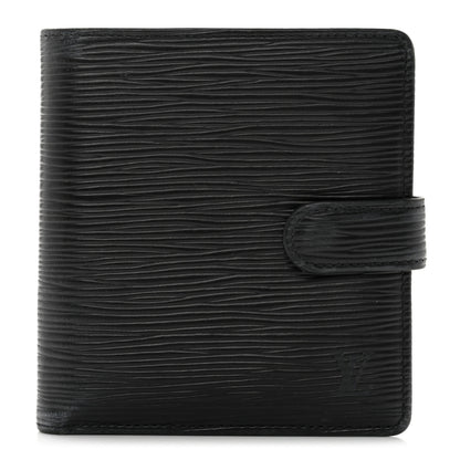 Louis Vuitton Epi Porte-Billets Compact Wallet Black 1 of 8