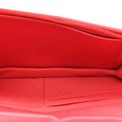 Chanel Caviar Quilted Boy Wallet On Chain WOC Dark Pink 5 of 13