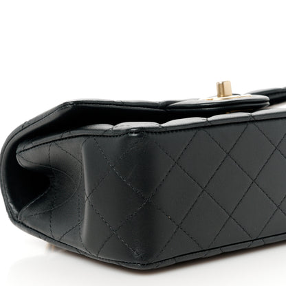 Chanel Lambskin Quilted Metal Mini Top Handle Rectangular Flap Black 10 of 12