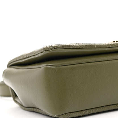 Burberry Lambskin Quilted Small Lola Bag Khaki 9 of 10
