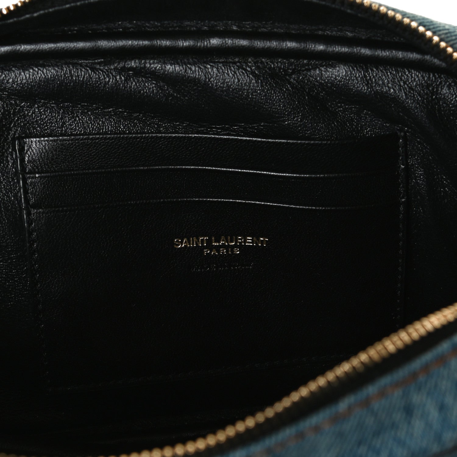 Saint Laurent Denim Matelasse Monogram Mini Lou Camera Bag California Blue 6 of 12