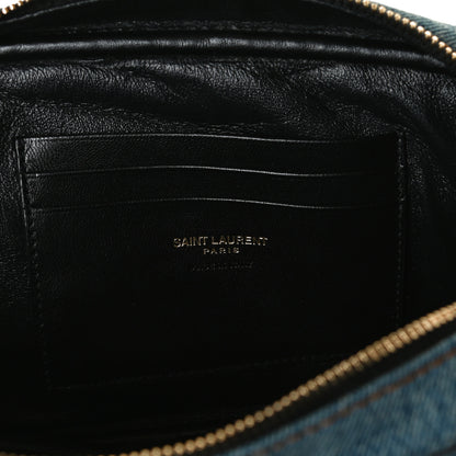 Saint Laurent Denim Matelasse Monogram Mini Lou Camera Bag California Blue 6 of 12