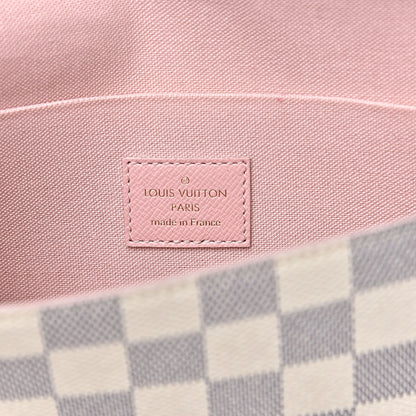 Louis Vuitton Damier Azur Calfskin Pochette Felicie Eau de Rose 7 of 12