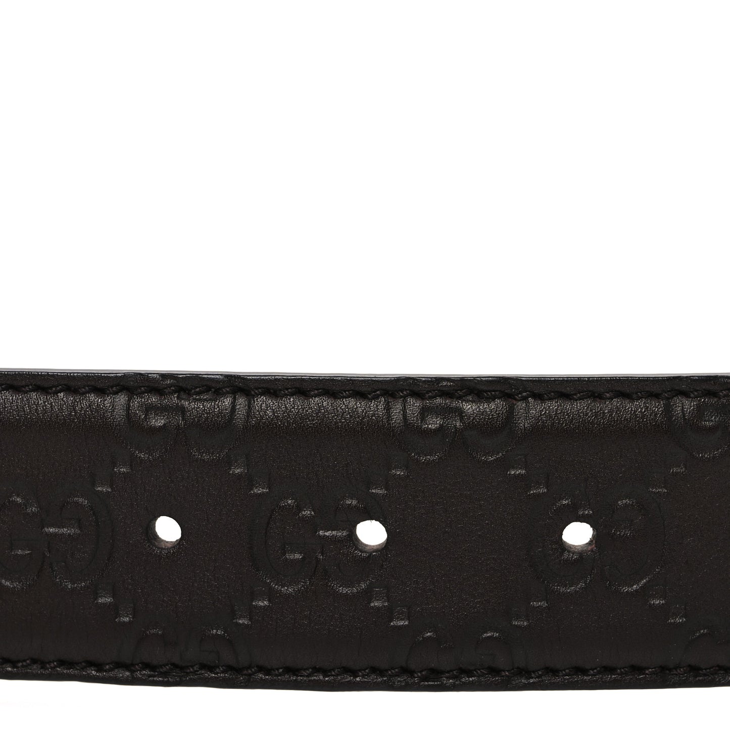 Calfskin Interlocking G Belt 95 38 Dark Brown