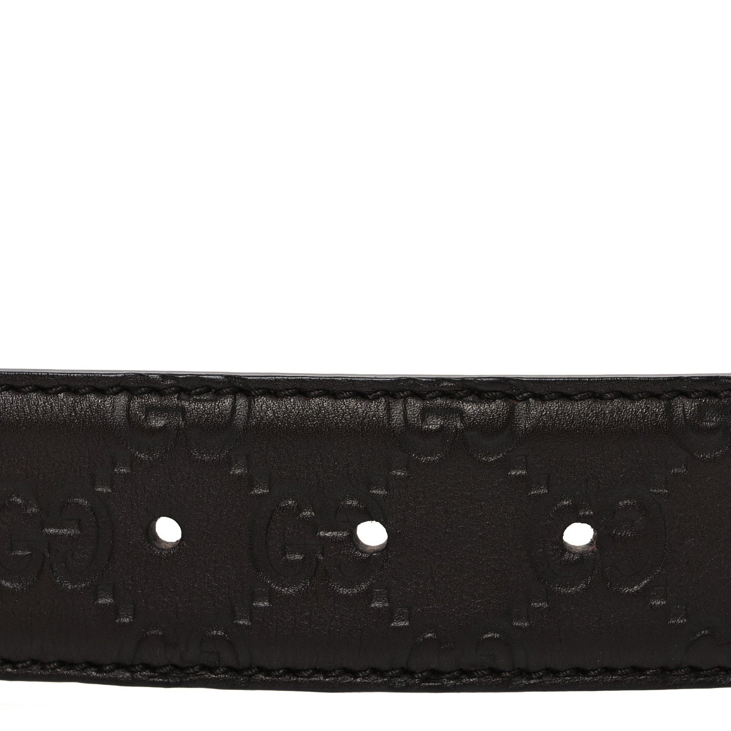 Gucci Calfskin Interlocking G Belt 95 38 Dark Brown 4 of 6