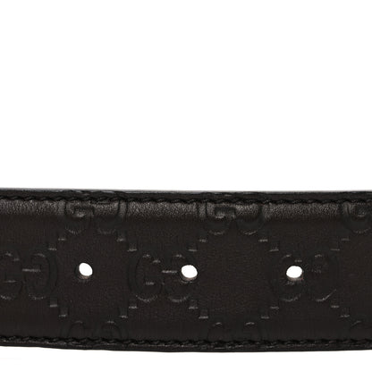 Gucci Calfskin Interlocking G Belt 95 38 Dark Brown 4 of 6