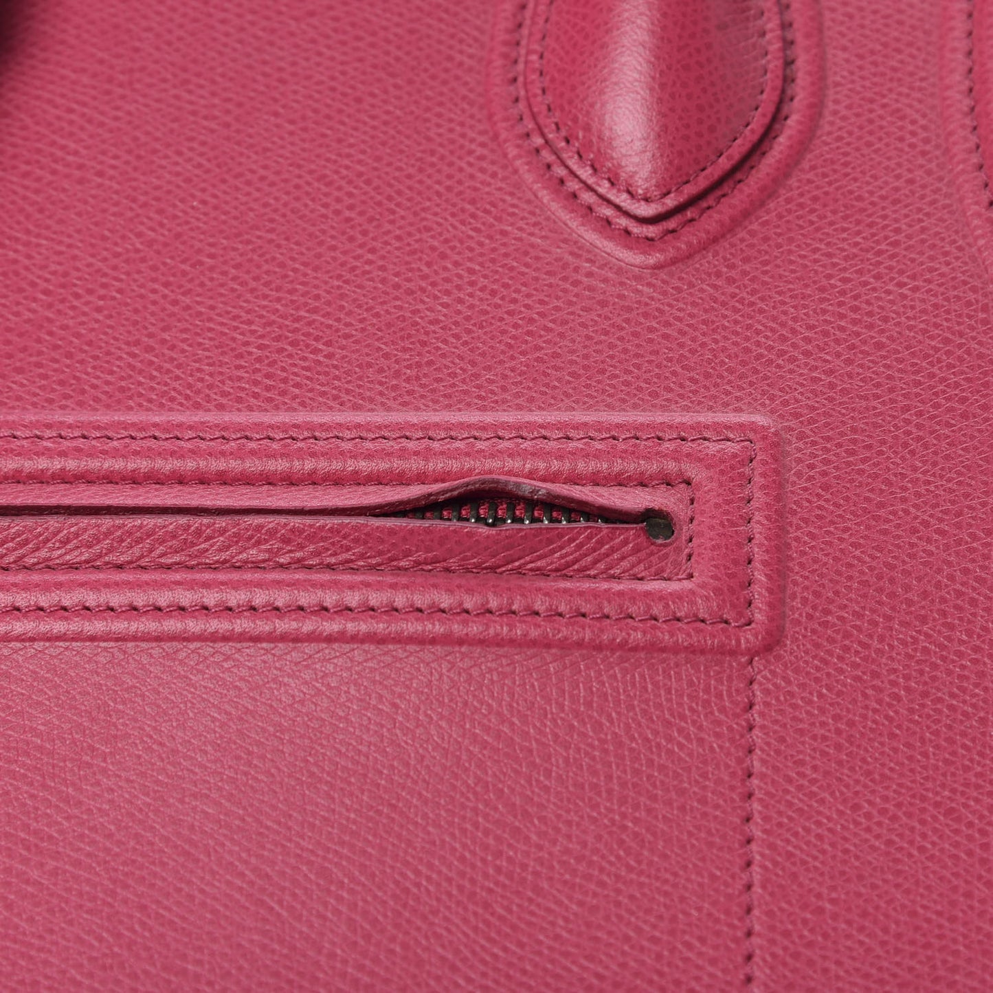 Grained Calfskin Medium Phantom Luggage Fuchsia