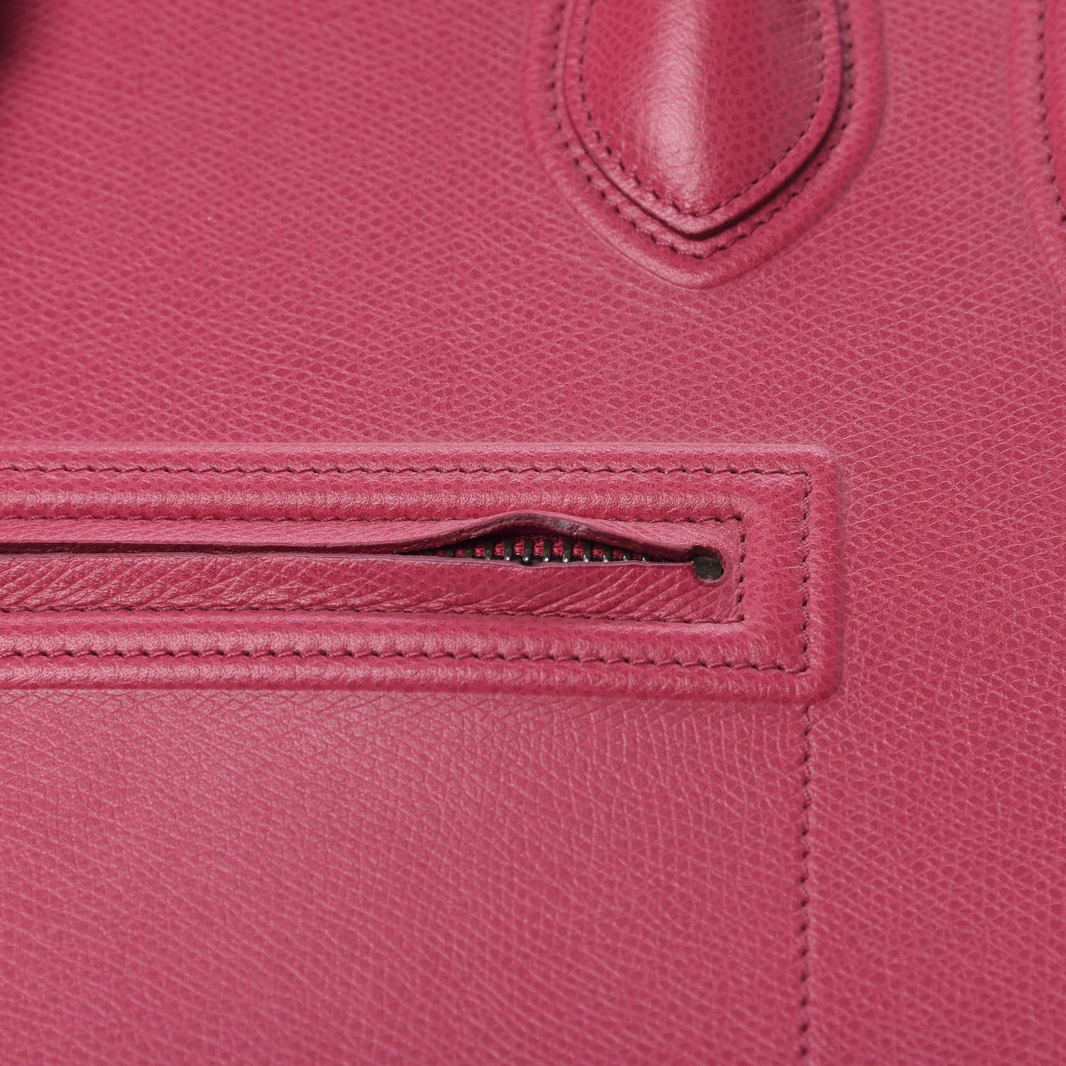 Celine Grained Calfskin Medium Phantom Luggage Fuchsia 13 of 15