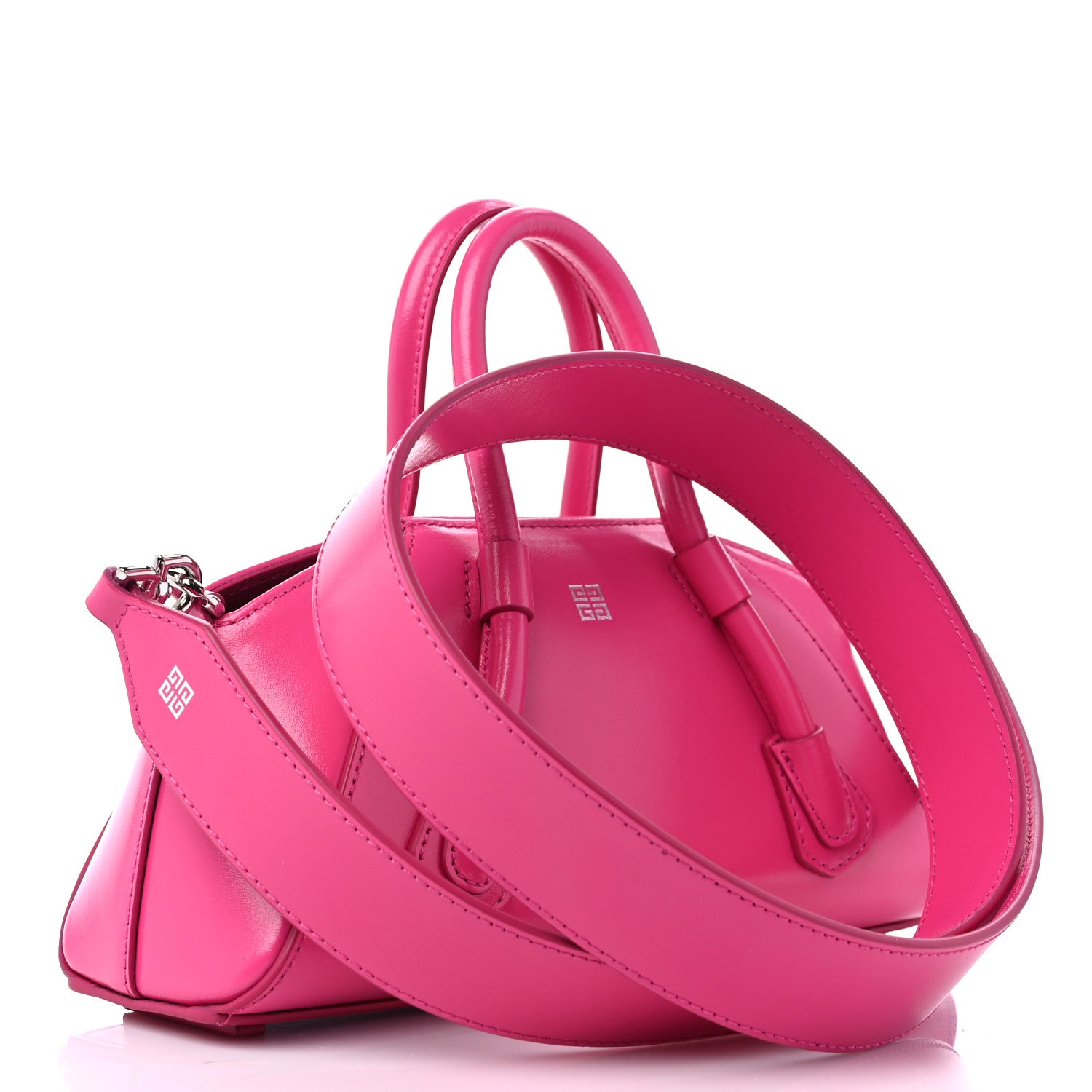 Givenchy Box Calfskin Mini Antigona Stretch Neon Pink 3 of 8