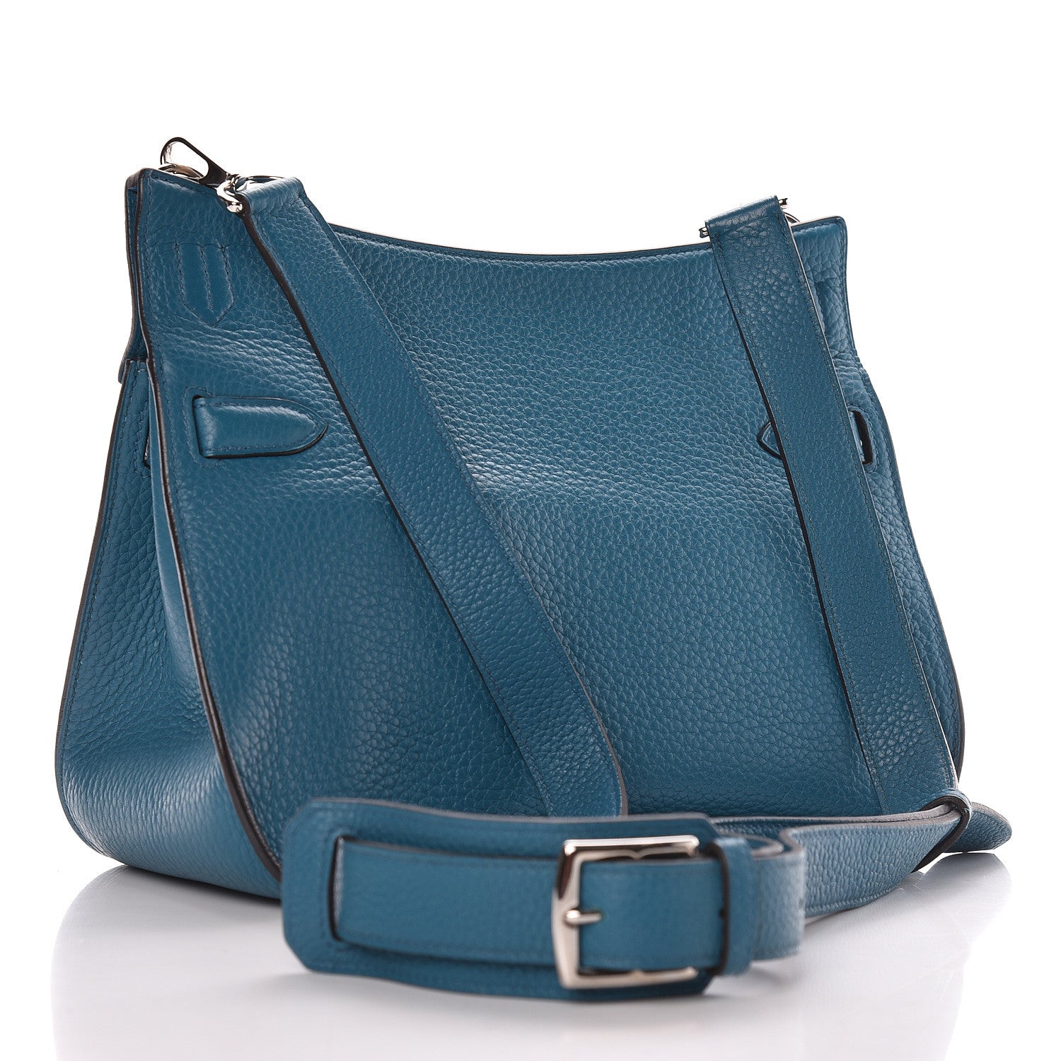 Hermes Taurillon Clemence Jypsiere 28 Bleu Izmir 3 of 17