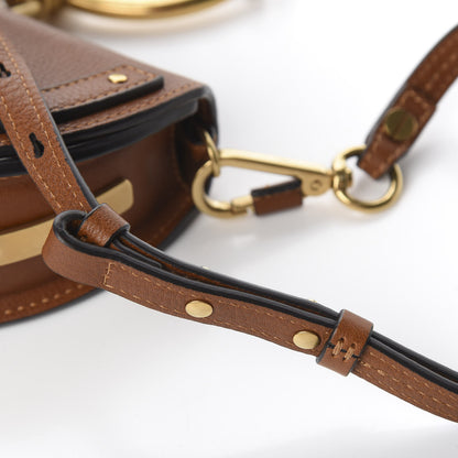 Chloe Calfskin Small Nile Bracelet Minaudiere Bag Caramel 10 of 14