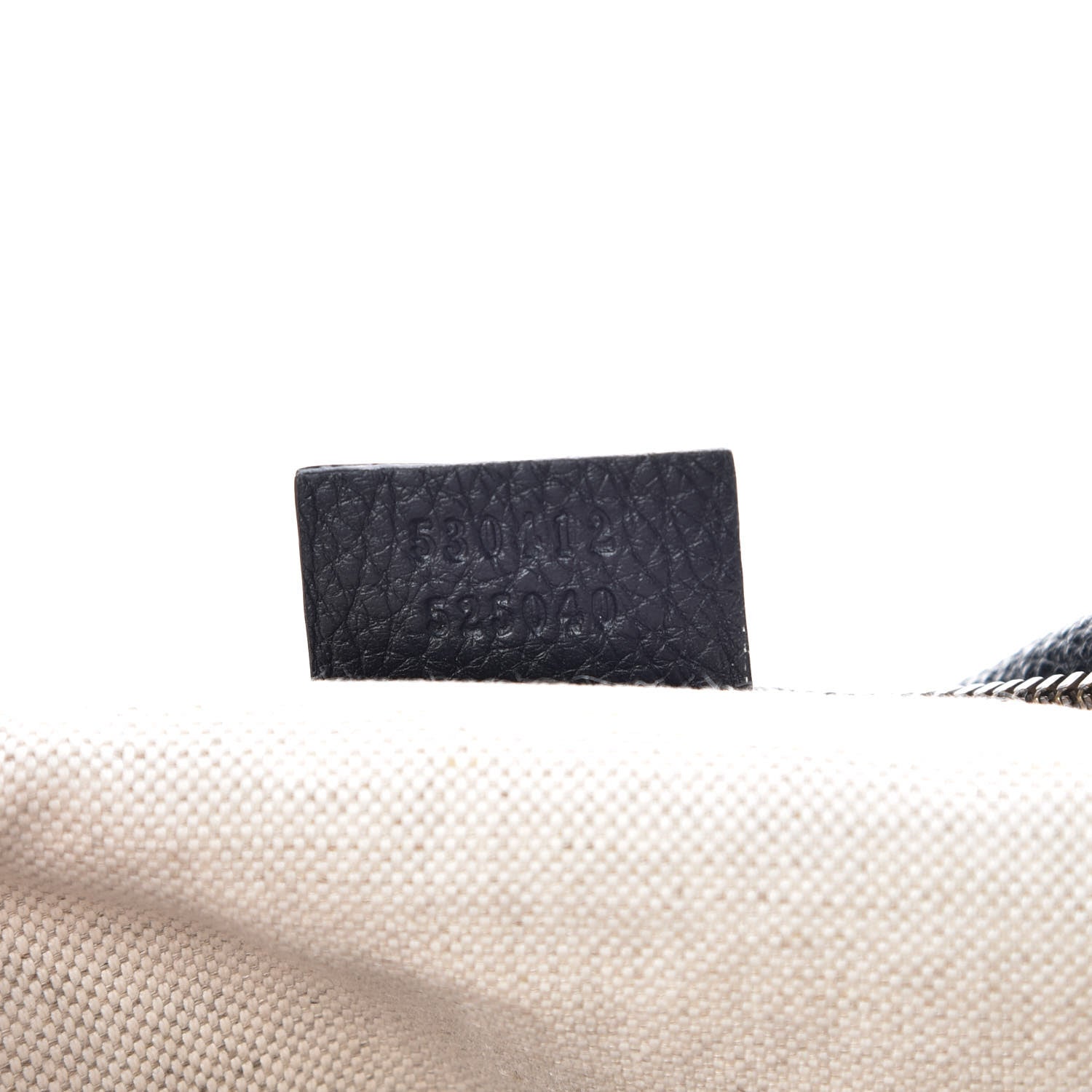 Gucci Grained Calfskin Logo Belt Bag Black 7 of 7