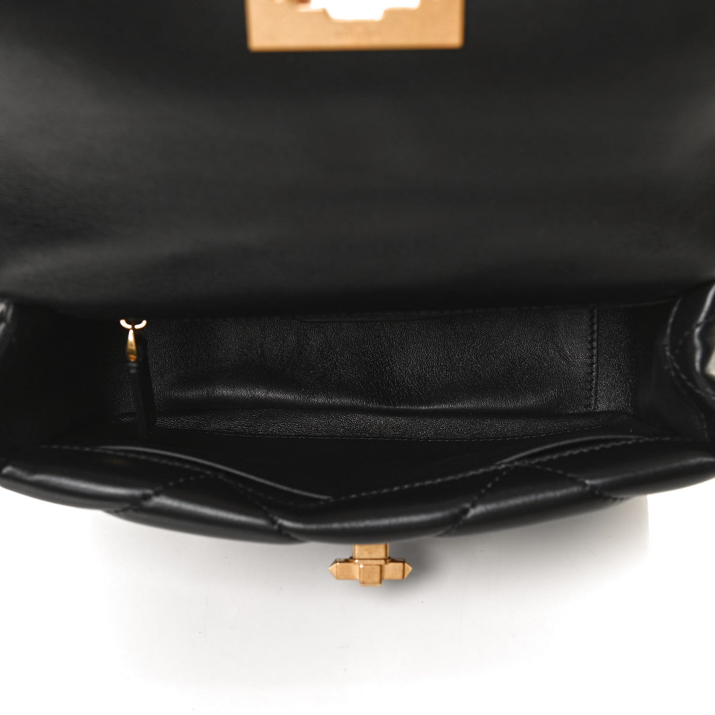 Nappa Large Roman Stud Shoulder Bag Black