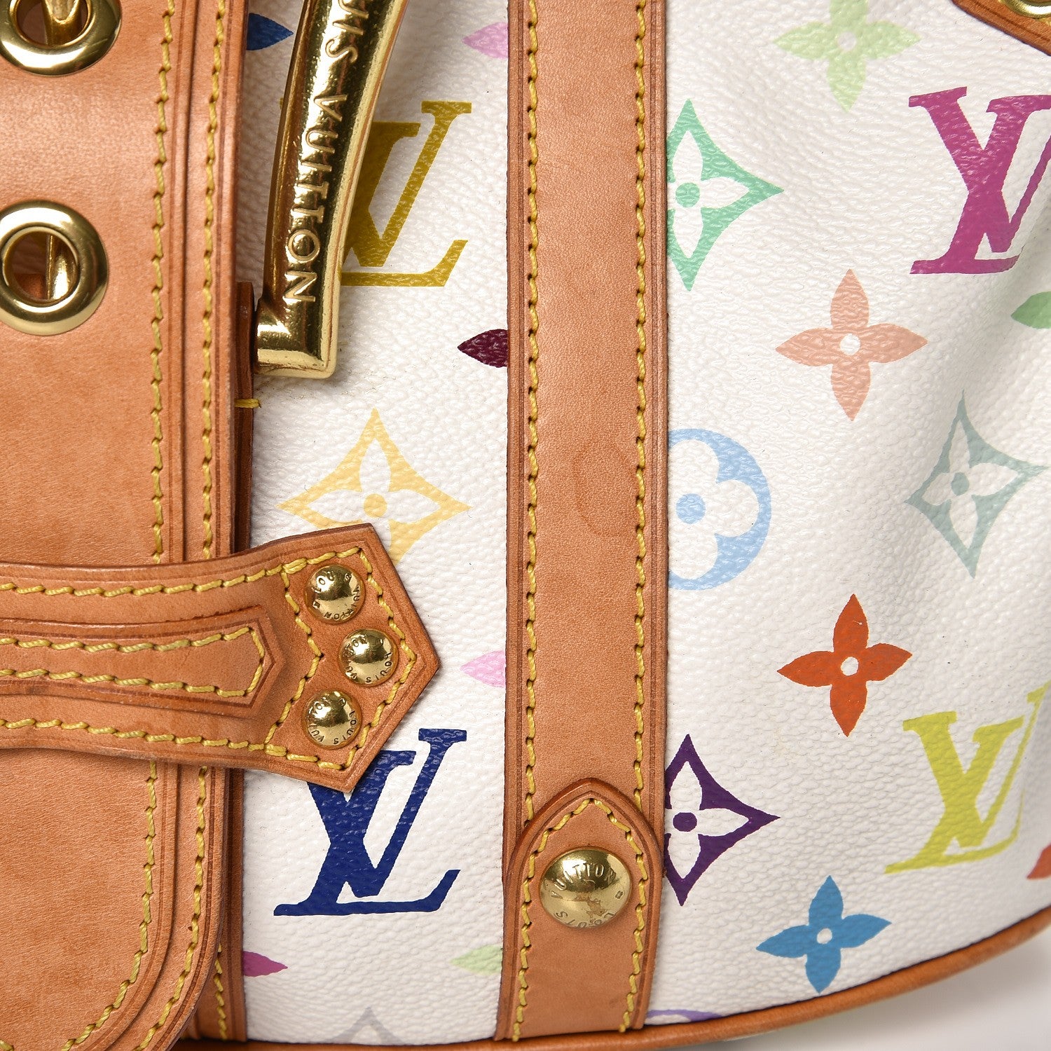 Louis Vuitton Monogram Multicolor Theda GM White 10 of 11