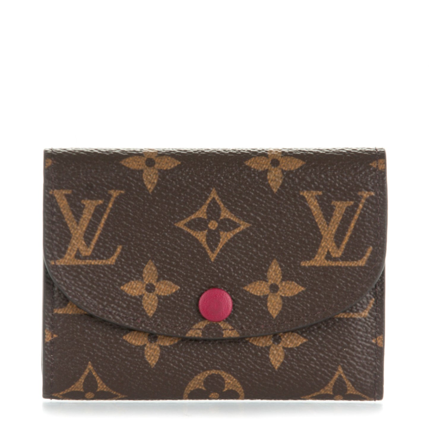 Monogram Rosalie Coin Purse Fuchsia