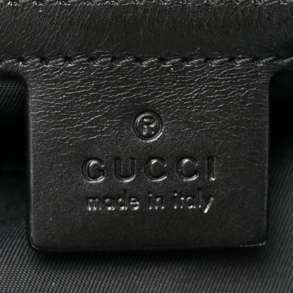 Gucci Techno Canvas Web L'Aveugle Par Amour Embroidered Double Buckle Backpack Black 6 of 10