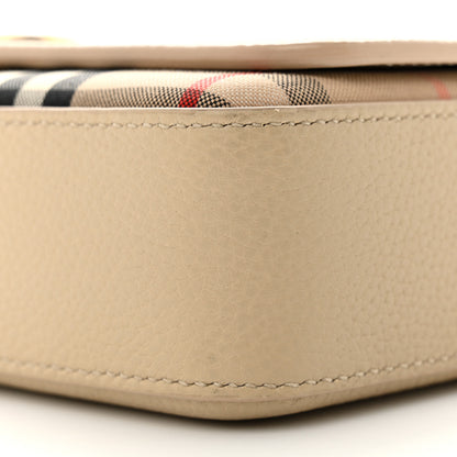 Burberry Grainy Calfskin Vintage Check Hampshire Crossbody Beige 9 of 13