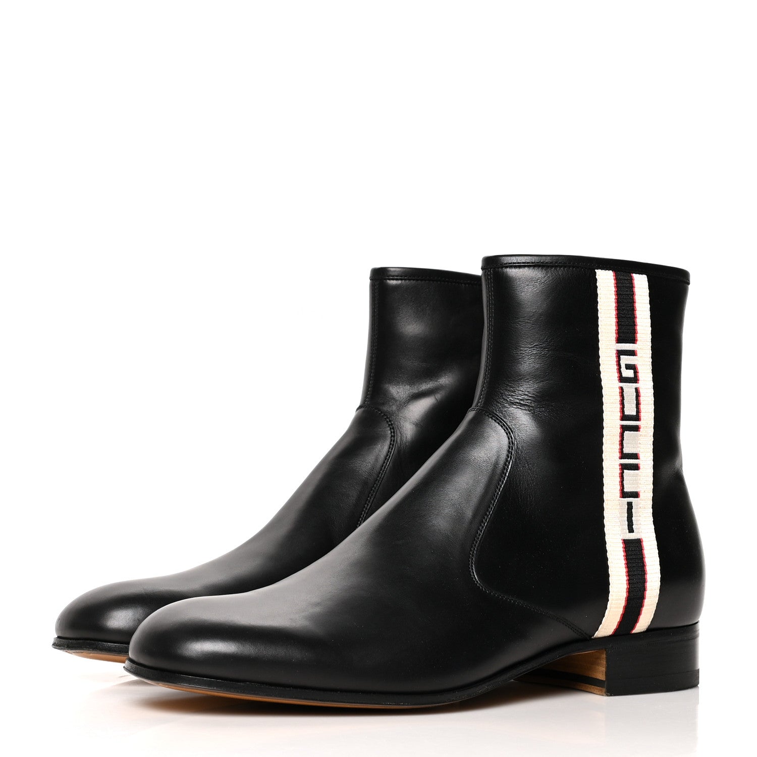 Gucci Calfskin Mens Sport Ankle Boots 8.5 Black 3 of 7