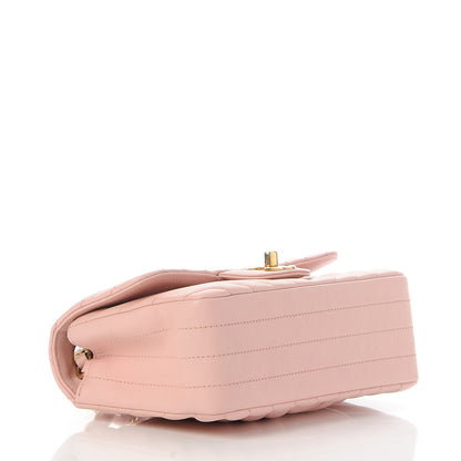 Chanel Calfskin Chevron Quilted Mini Rectangular Flap Light Pink 4 of 8