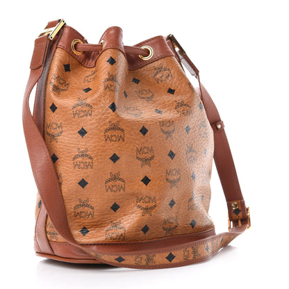 MCM Visetos Drawstring Bag Cognac 3 of 9