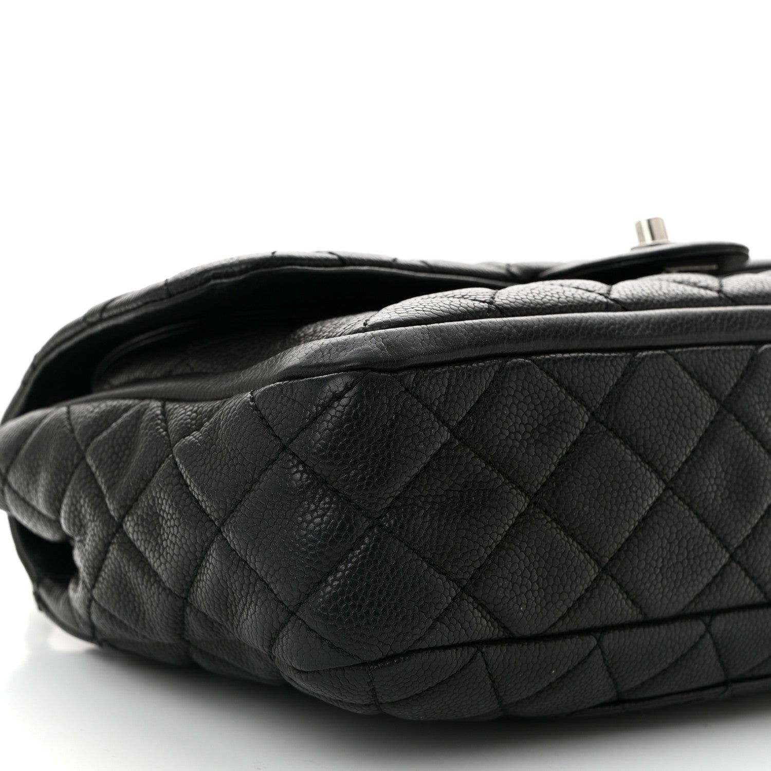 Chanel Caviar Quilted Large Now and Forever Flap Black 9 of 10