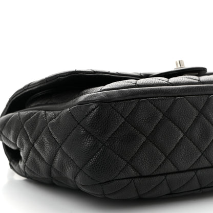 Chanel Caviar Quilted Large Now and Forever Flap Black 9 of 10