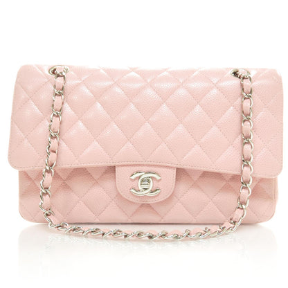 Chanel Caviar Medium Double Flap Pink SHW 1 of 10