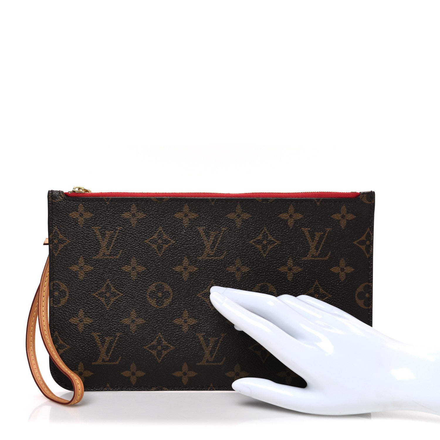 Louis Vuitton Monogram Neverfull MM GM Pochette Cherry 2 of 8